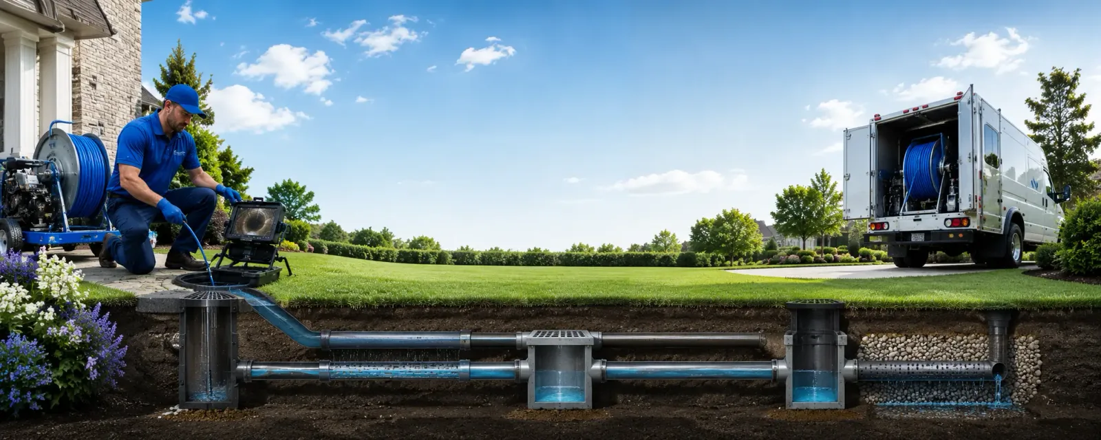 Outdoor drain cleaning information for Marstons Mills, MA